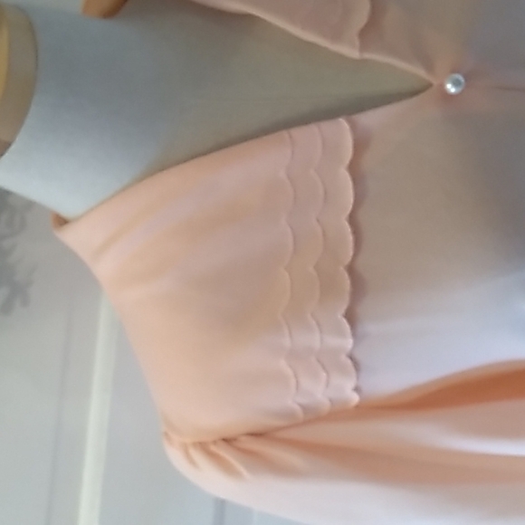 Vintage peach 🍑 dress union made in USA 🇺🇸 ifi brand - Picture 3 of 6